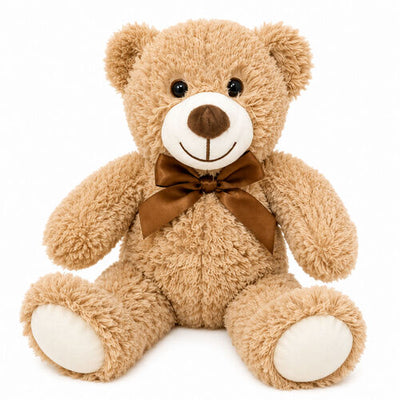 Teddy bears with brown bowties - Brown - Medium