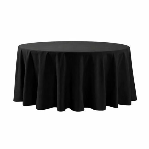 Table cloth (polyester) - Black - 120-inch round