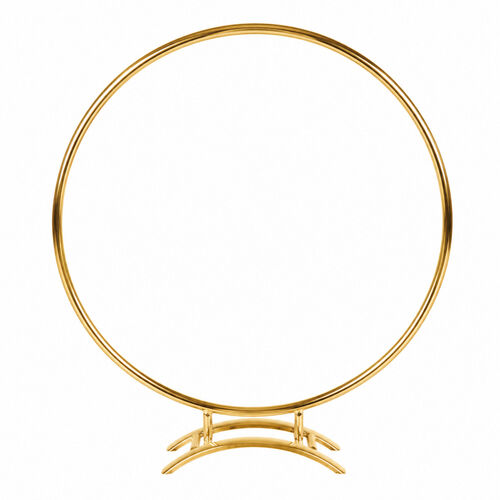 Ring stand centerpiece for flowers - Gold - 18-inch