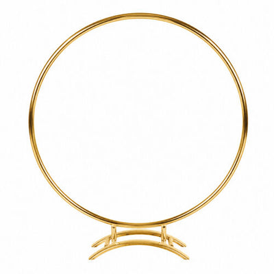 Ring stand centerpiece for flowers - Gold - 18-inch