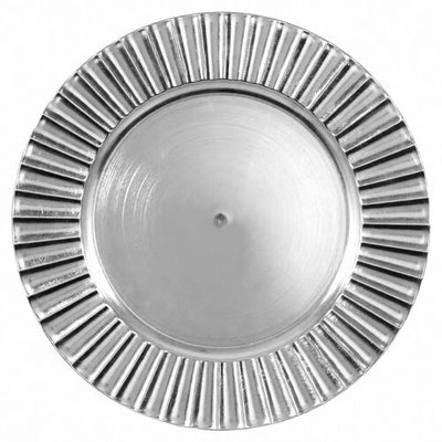 Chargers (fluted) - Silver