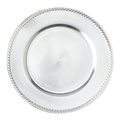 Chargers (rope ridged) - Silver