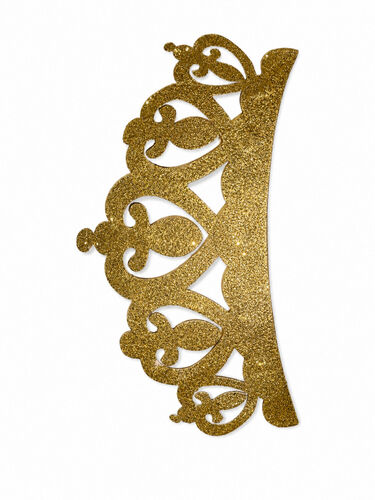 Large glitter crown - Gold