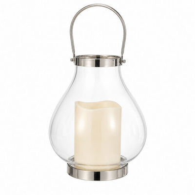 Lantern (rim lit glass) - Silver